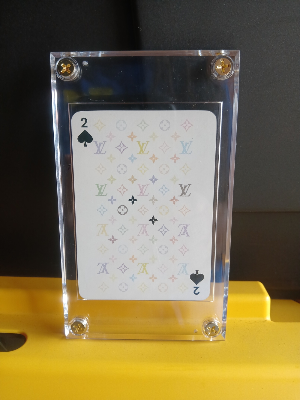 Louis Vuitton Monogram Playing Card Display - 2 of Spades